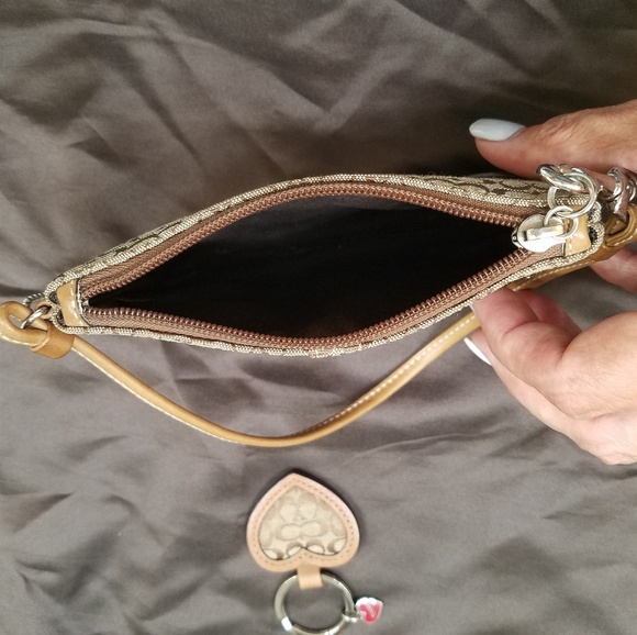 Coach Signature Wristlet and Keyfob - Picture 3 of 3
